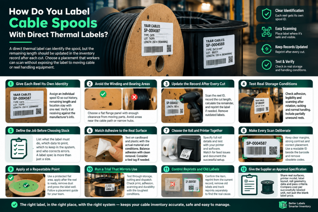 How Do You Label Cable Spools With Direct Thermal Labels?